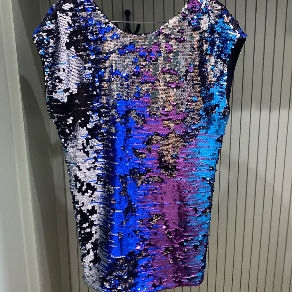 Urban Outfitters Sequin Dress in Blue and Purple
